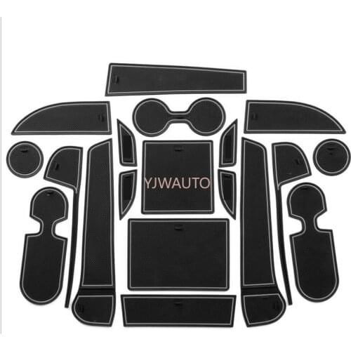 Door Slot Mat for Mazda CX-8 Gate Groove Cushion Car Door Rubber Cup Holder Mats Anti-slip Carpets Position