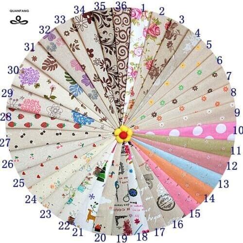 Random color Zakka Cotton Linen Fabric For Patchwork Handmade Diy Home textile Fabrics Cloth Sofa Curtain Bags Cushion 20cmx30cm