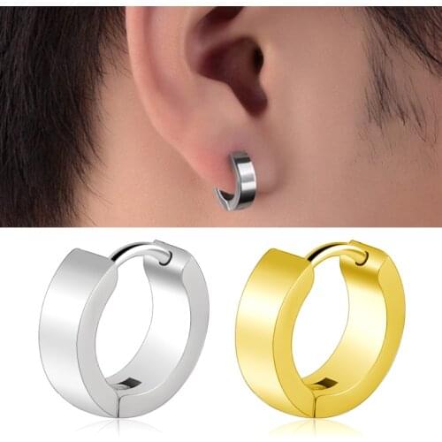 Korean CC Double Sided Stud Earrings Round Hoop Earrings Stainless Steel Earrings Woman2020 Trendy Hanging Vintage Jewelry Gifts