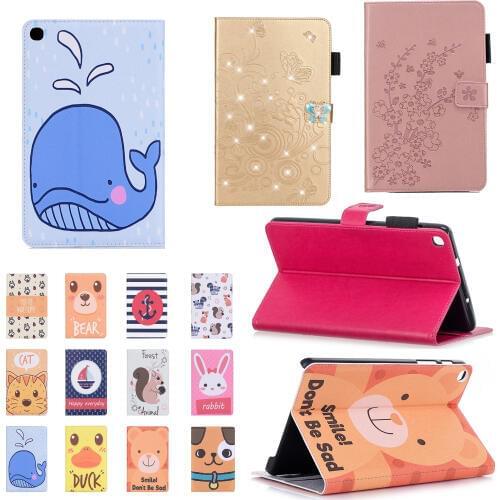 Magnetic Smart Cover Leather Case For Samsung Galaxy Tab A 8.0 2019 S-Pen P200 P205 SM-P200 SM-P205 Capa Funda Coque +Film +Pen