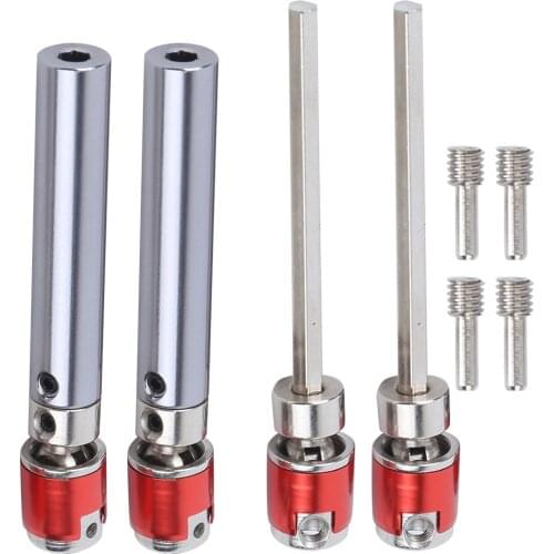 2 Set Metal Transmission Drive Shaft Upgrade Part Fit for Axial SCX10 D90 1/10 RC Car