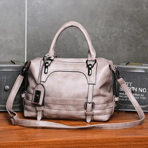 Fashion Exquisite Shopping Bag Retro Casual Women Shoulder Bags Female PU Leather Solid Color Top-handle Handbags For Women 2021