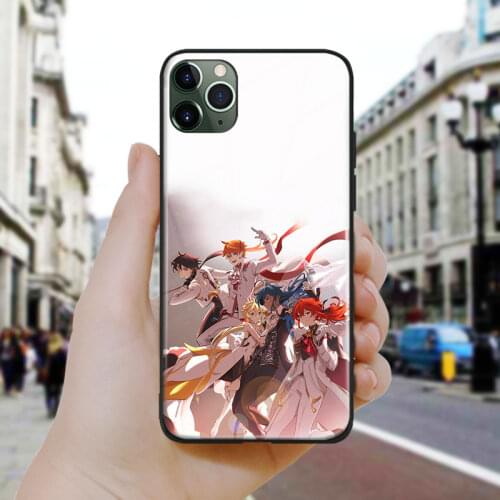 Genshin impact fanart design Soft Silicone Glass Phone Case Cover Shell For iPhone SE 6 6s 7 8 Plus X XR XS 11 12 Mini Pro Max