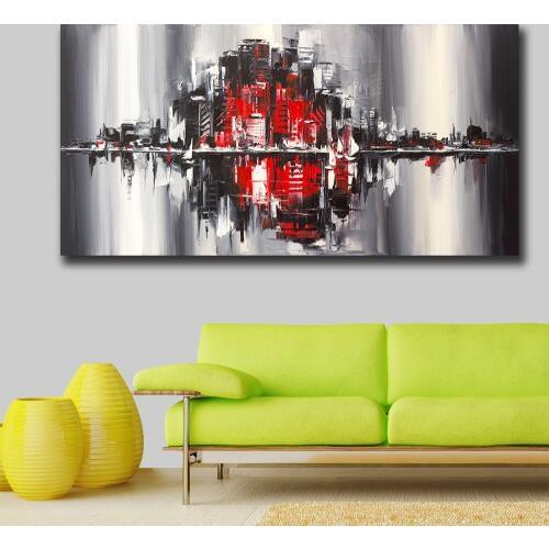 Large Size Wall Art Pop Art Big City Noises Home Decor On Canvas Modern Wall Art Canvas Print Poster Canvas Painting No Framed