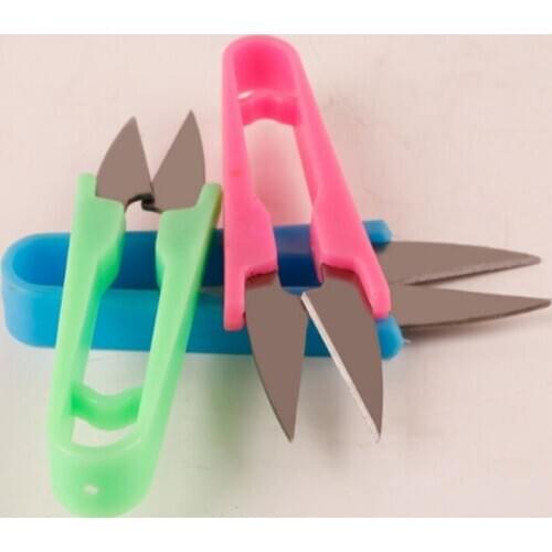 2000pcs/lot 10cm size Cheap U Shaped Clippers Sewing Tools Trimming Scissors Thread Cutter Nippers Mini Scissors
