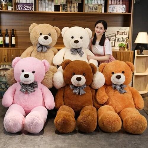 New Sale 105/130CM Teddy Bear Outskin Huge American Giant Bear Skin Bear Coat Good Quality Factary Price Gift Toys For Girls