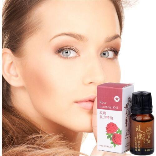 2017 New 1Bottle 10ml/33oz Gift Box Package 100% Pure rose Essential Oil for Spa lose weight,Slimming Massage oil,Bath oil