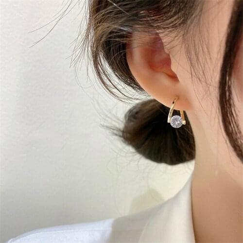 INS New Arrival Fashion Earrings Crystal Vintage Water Drop Women Dangle Earrings Simple Trendy Female Jewelry Gift