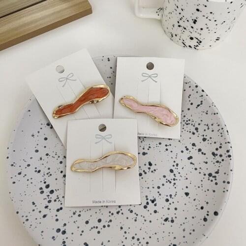 New Child Cute Bear Rabbit BB Clip Korean Version Simple Girl Side Clip Women Babby Gold Hair Clip Headdress