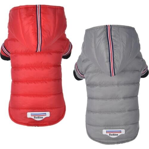 Small Dog Clothes Winter Warm Pet Dogs Coat Jacket Puppy Cat Outdoor Clothing Hoodies For French Bulldog Yorkshire Teddy Outfit