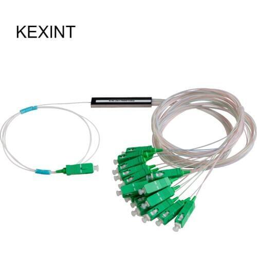 Wholesale Fiber optic PLC Splitter 1*16 mini module 0.9 1m with connector SC/APC / 6Pieces