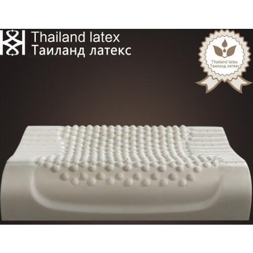 Thailand Natural Latex Bed Cervical Orthopedic Pillow 60x40x12x10cm Sleeping Bedding Massage Particles Memory Foam Pillows