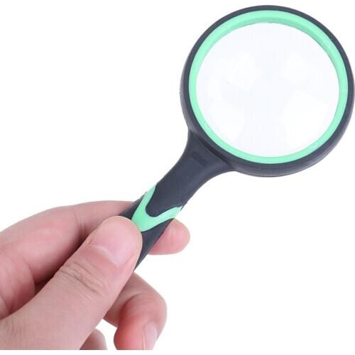 Handheld 10X Magnifier Magnifying Glass Loupe High Definition Reading Newspaper Book Eye Loupe Jewelry Magnifier Tool Parts