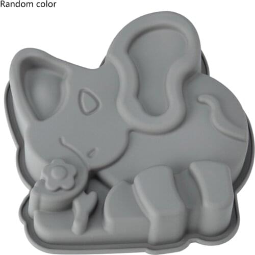 Creative 3D Silicone Cake Mould Animal Moulds Elephant Butterfly Frog Owl Shaped Jelly Molds High Temperature Cakes Pans