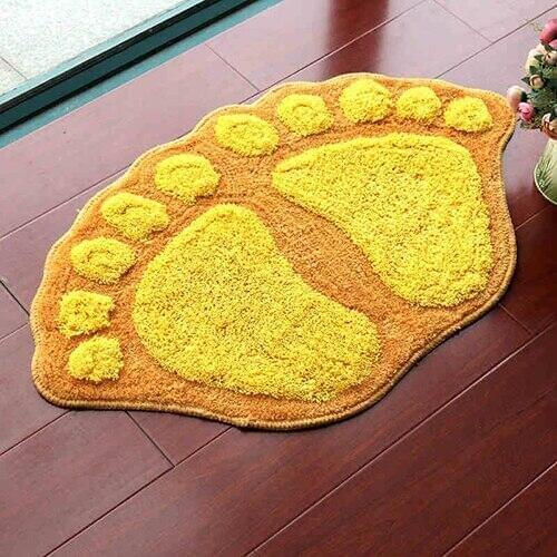 50*80cm Cute Cartoon Feet Bathroom Carpet Mats Anime Floor Mat Bath Area Rug Doormat Outdoor Kitchen Rugs Door Mat Entrance