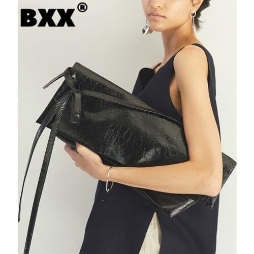 [BXX] 2021 Brand Designer PU Leather Bags For Women Large Capacity Shoulder Messenger Bag Female Travel Handbags Totes HJ715