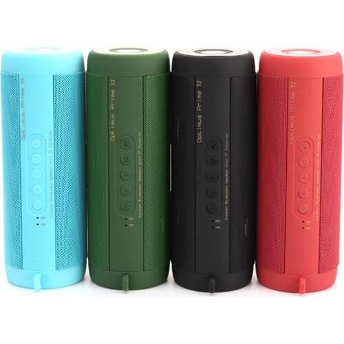 T2 Portable Waterproof Wireless Bluetooth Subwoofer 1800mah Sound Bar Mini Speaker With Flashlight For iPhone Xiaomi