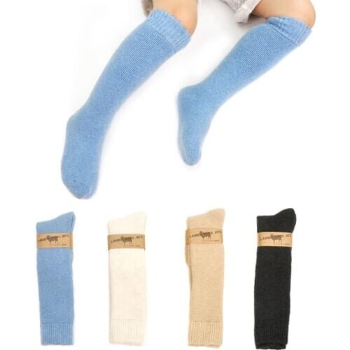 Warm Kids knee high socks Thicken Thermal Wool Snow Winter Socks for 3-7 Years Children Baby Long Tube Leg Warm