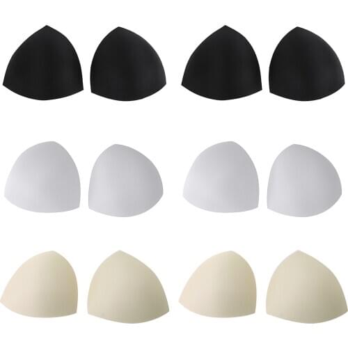 Triangle Cups Bra Pad Women Intimates Accessories Sport Swimsuit Breast Push Up Bra Padding Chest Enhancer Foam Insert Chest