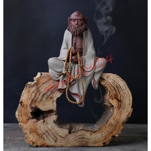 Purple Sand Chinese Style, Big Size Dharma Zen Ornaments, Exquisite Home Crafts, Tea Ceremony Decorations