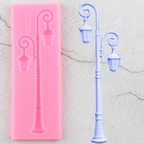 Vintage Street Lamp Silicone Mold Wedding Cake Border Fondant Molds Cake Decorating Tools Candy Clay Chocolate Gumpaste Moulds