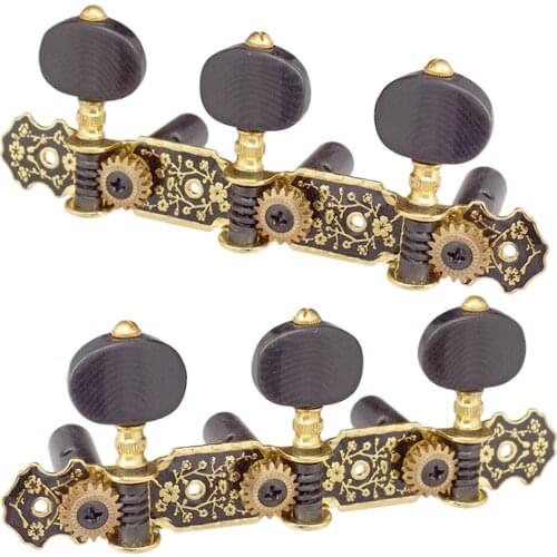 1 Pair Of Left Right Acoustic Classical Guitar Tuning Pegs Machine Heads