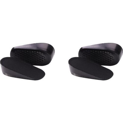 2 Pairs Adjustable Height Increase Template Soft Silicone Foot Insoles
