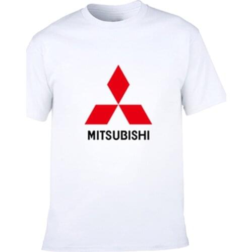 2021Creative designr Mitsubishi logo t shirt solid color cotton T Shirt Mens New Arrival Style Short Sleeve Men t-shirt