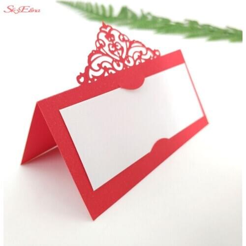 50Pcs Laser Cut Wedding Table Decoration Table Name Card Seat Card Party event decoration Supplies 6zSH873