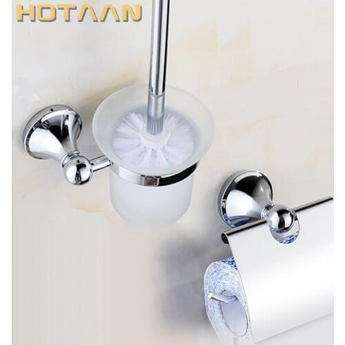 Free shipping,Stainless Steel Bathroom Accessories Set,Paper Holder,toilet brush holder,bathroom sets,YT-10600-2