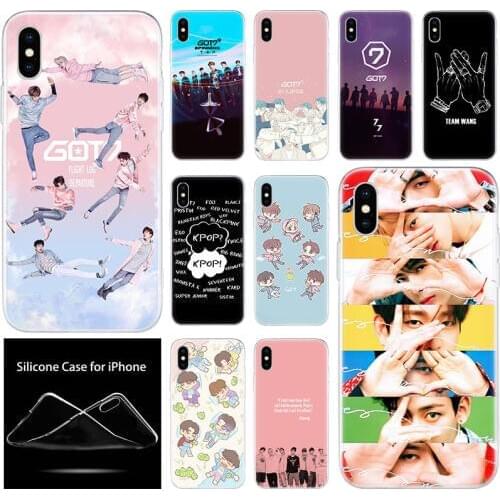 Luxury Soft Silicone Phone Case Boy Group Kpop GOT7 for Apple iPhone 11 Pro XS Max X XR 6 6S 7 8 Plus 5 5S SE Fashion Cover