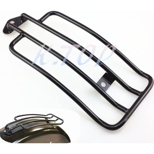 Black Motorcycle Luggage Rack for Stock Solo Seat Fit For Harley Sportster XL1985-2003