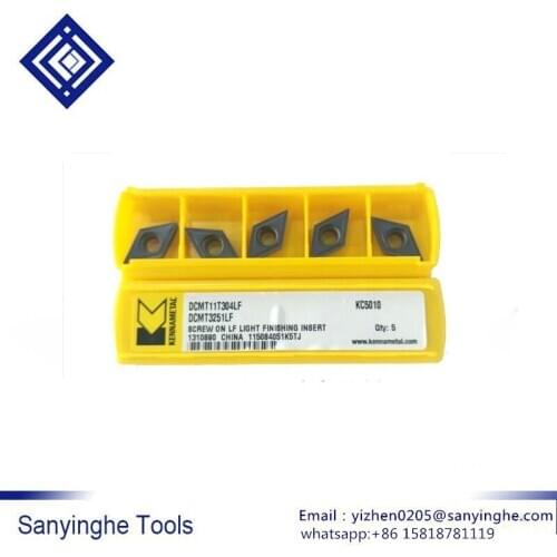 DCMT070204LF/DCMT11T302LF/DCMT11T304LF KC5010 Kennametal CNC Blade cnc carbide turning tool cnc cutting tool (5 pcs/lots)