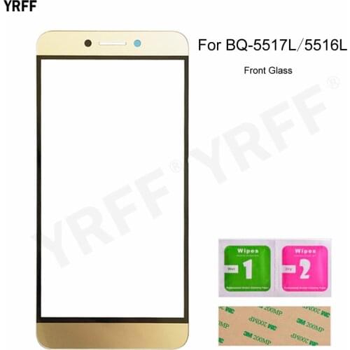 For BQ Mobile BQ-5517L BQ-5516L Twin Pro BQ 5517 5516 (No Touch Screen) Front Glass Panel Outer Glass Cover Assembly Parts