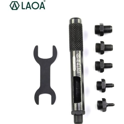 LAOA Leather Belt Hole Punch Eyelet Puncher Revolve Sewing Machine Bag Setter Tool Watchband Strap Household DIY
