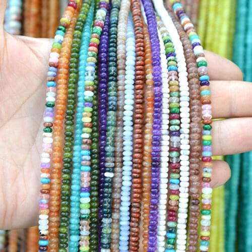 FLTMRH Natural Round Tiger Eye Amazonite Garnet Howlite Turquoises Quartz Stone Beads For Jewelry Making Pick 30color