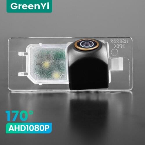 GreenYi 1080P HD 170° Car Rear View Camera For VW Passat Touareg Porsche Cayenne Sharan Audi A3 A6 Q3 Reverse 4 pin Vehicle AHD