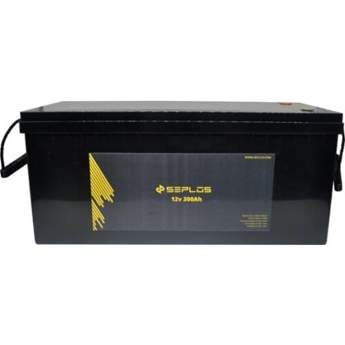 China supplier Seplos solar storage S12300 12v 300ah deep cycle lithium battery for electric bumper boat with charger