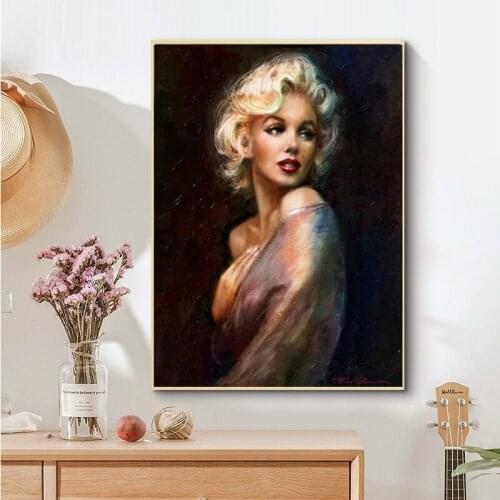Monroe Abstract Sexy Pose Picture Poster Modern Home Interior Portrait Art Canvas Painting Mural for Living Room Decoration
