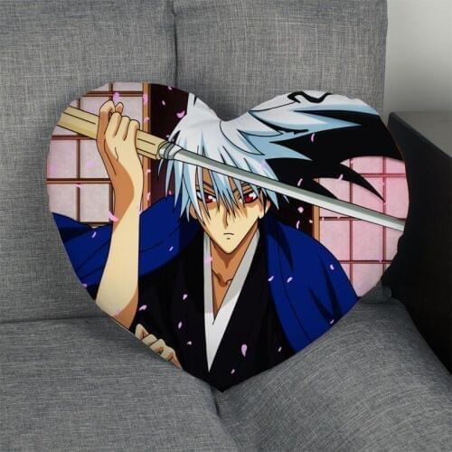 Custom Nurarihyon no Mago Heart Pillow Cover Custom Zipper Pillowcase Cover Wedding Home Office Decorative 1pcs custom