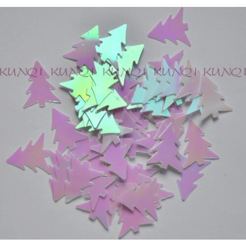 New!! 800pcs 14*16mm Christmas Tree Without Hole Loose Sequins Sewing,Wedding Confetti Craft,Kids DIY Garment Accessory