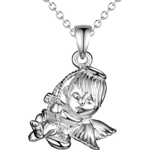 Wholesale Charm Silver Color Pendants For Women Fashion Jewelry Necklace Lady Fashion Jewelry Pendant Fairchild AN020/aqqajhxa