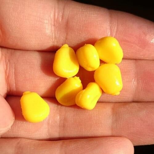 5/10/20Pcs Corn Smell fishing tackle Yellow Pop up Soft Corn Floating Baits Coarse Carp Fishing Lures Tool