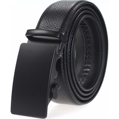 Hongmioo Mens Belts Luxury Genuine Leather High Grade Automatic Belt Alloy Buckle Casual Cowather Belt Business Vintage Design