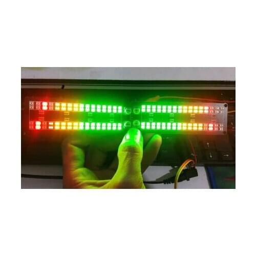 Audio rhythm light / music spectrum LED light / volume level indicator / music melody light display DIY