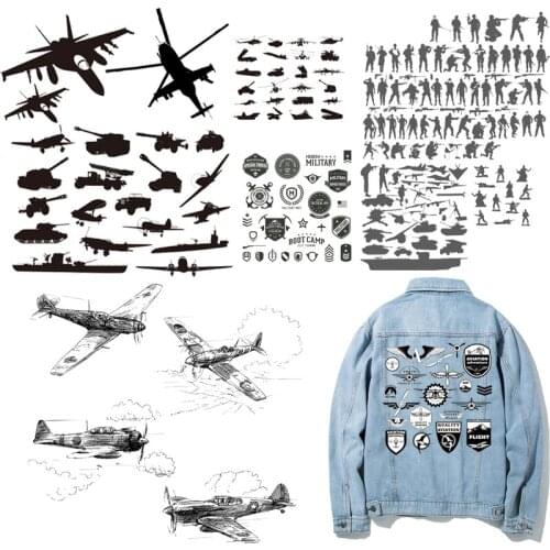 Military Patches Air Force Aviation Stickers on Clothes Iron-on Transfers for Clothing Thermoadhesive Patch Pvc Diy Applique Lot