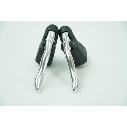 Winzip Road Bike Drop Bar Double Handle Brake Levers Fixed Gear Single Speed Racing Bicycle Dual-control Handbrakes