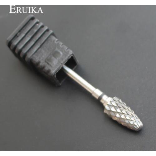 ERUIKA Black XC Carbide Nail Drills Bit Nail File for Electric Drill Cutter for Manicure Remove Dead Skin Polishing Tools