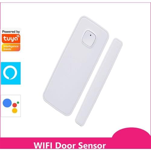 Smart WiFi Door&Window Sensor Alarm Compatible with Alexa and Google Home Tuya Transmission Control by app for Home Security