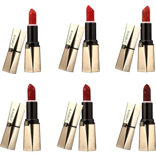 Waterproof Red Color Sensational Lipstick Moisturizing Smooth Supple 3.8g